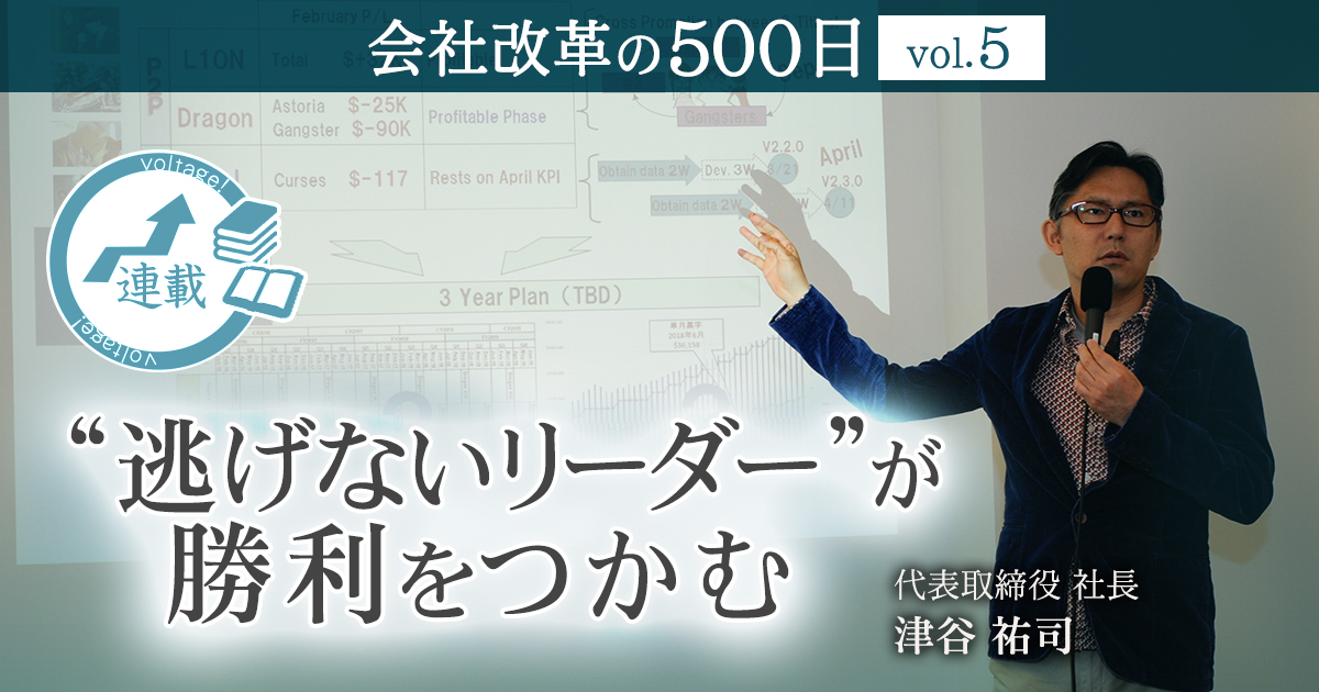 【会社改革の500日 vol.5】 “逃げないリーダー”が勝利をつかむ